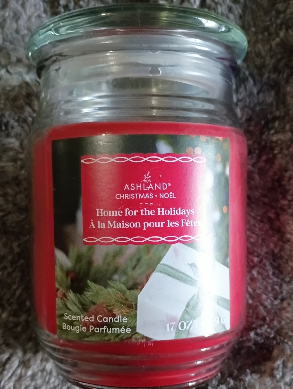 Ashland Red Holiday Scented Jar Candle